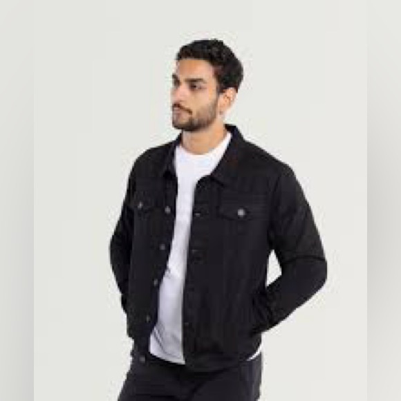 XRAY Men's Casual Biker Denim Jacket - Picture 1 of 5